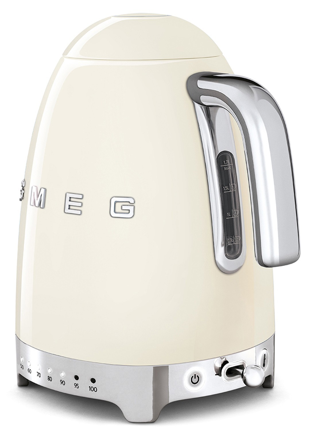 SMEG Waterkoker 1,7 liter KLF04CREU - achterkant crème
