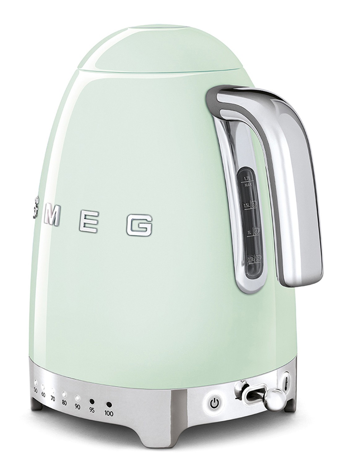 SMEG Waterkoker 1,7 liter KLF04PGEU - achterkant watergroen