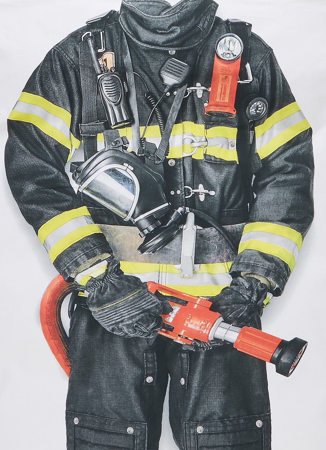 Snurk Brandweerman kinderdekbedovertrekset van katoen perkal 160TC - inclusief kussenslopen - detail 3 wit