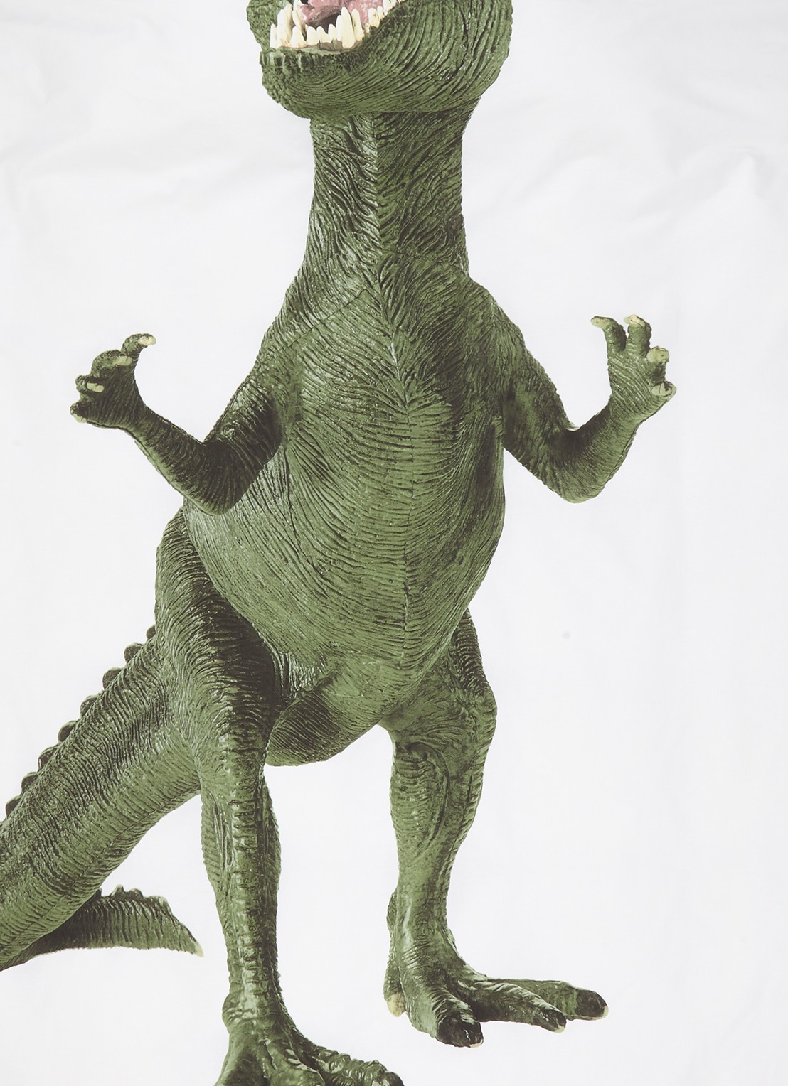 Snurk Dinosaurus Rex katoenen kinderdekbedovertrekset 160TC - inclusief kussenslopen - detail groen