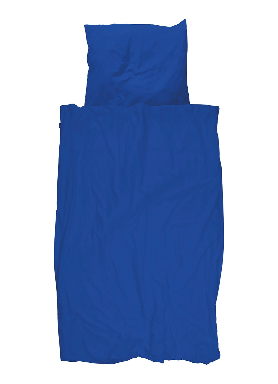 Snurk Royal Blue dekbedovertrek van  katoen - inclusief kussensloop - voorkant blauw