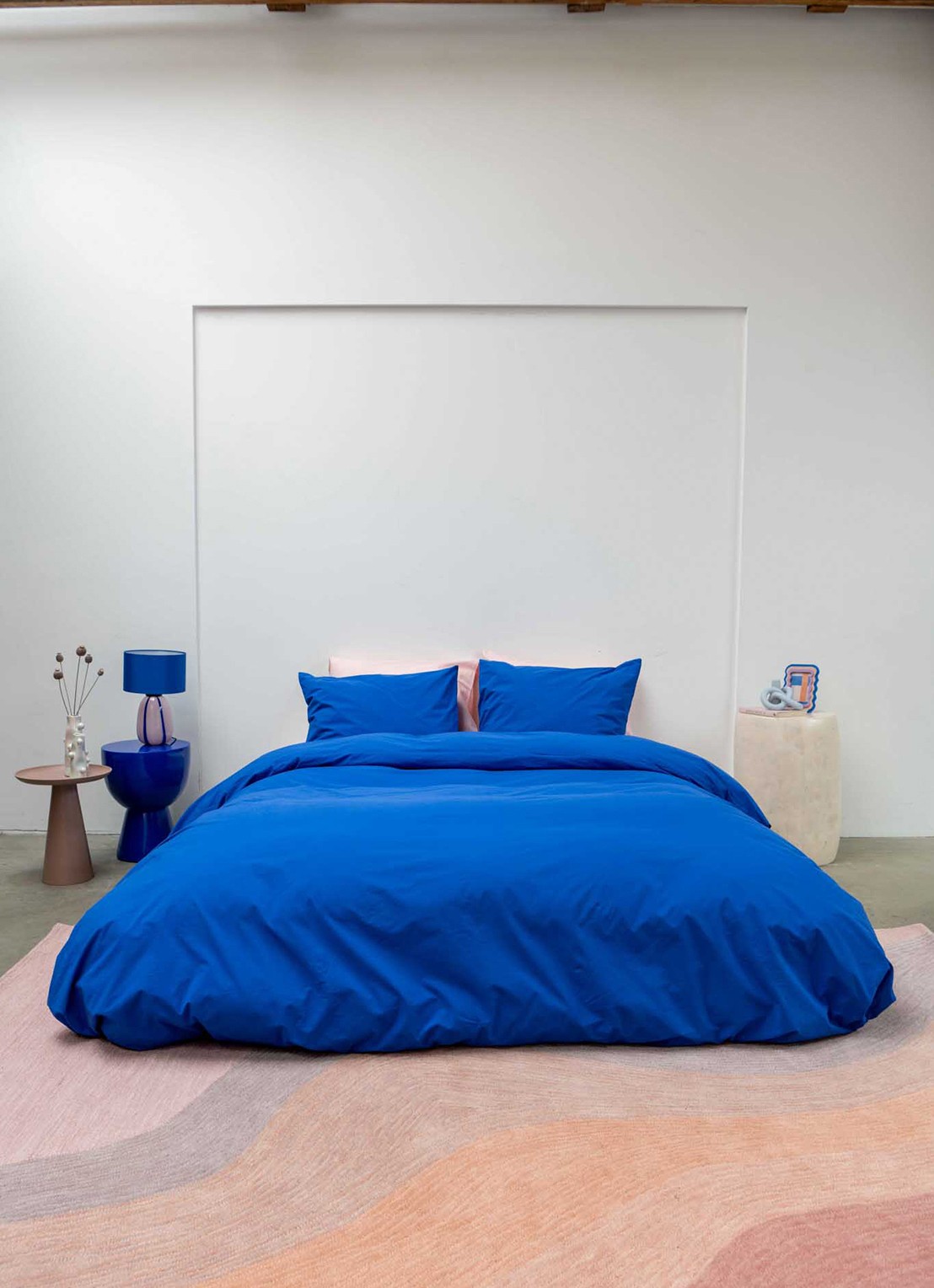Snurk Royal Blue dekbedovertrek van  katoen - inclusief kussensloop - detail 6 blauw