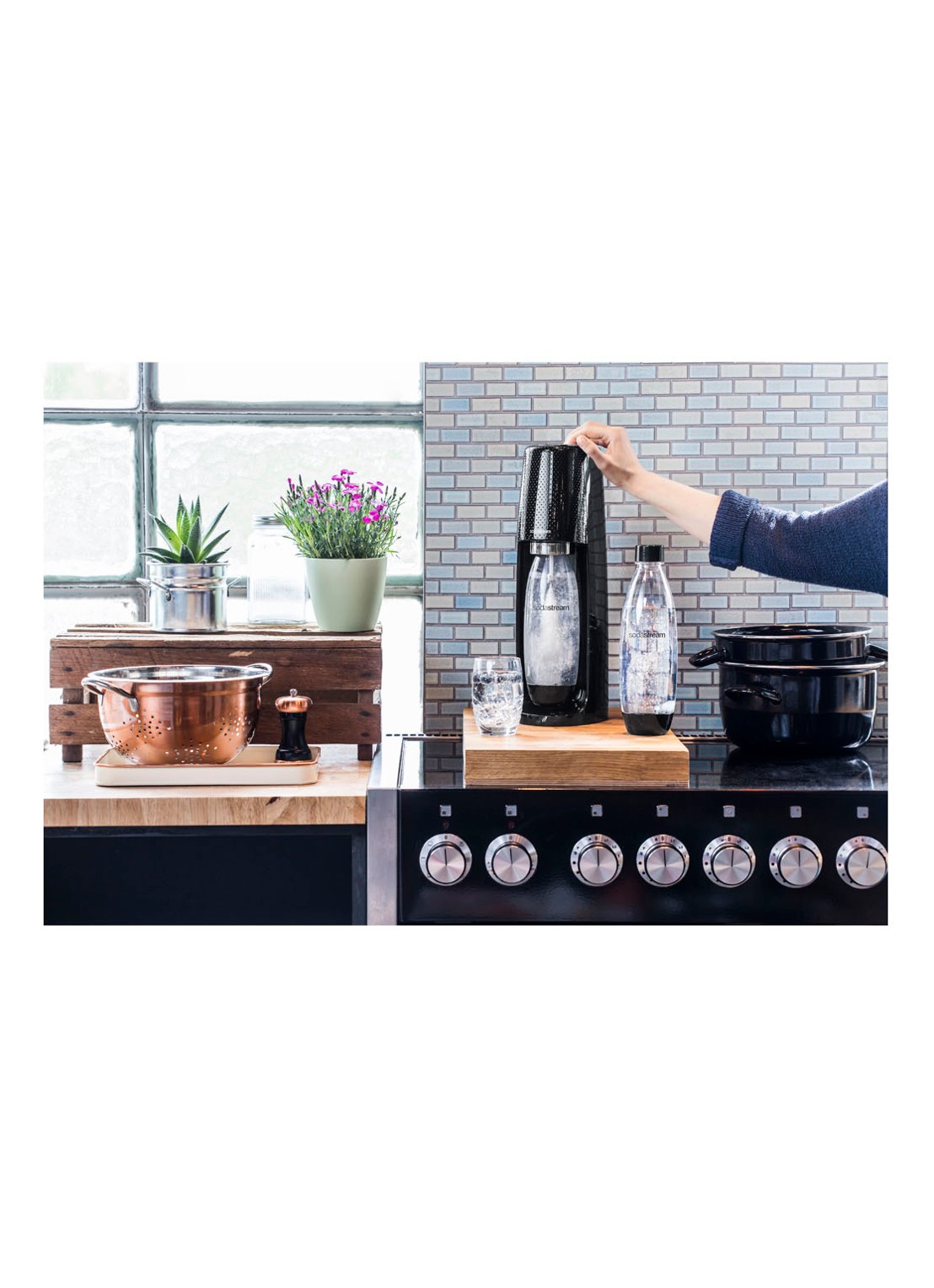 SodaStream Spirit bruiswatermaker megapack met 3 flessen en een Co2-cilinder - detail 5 zwart