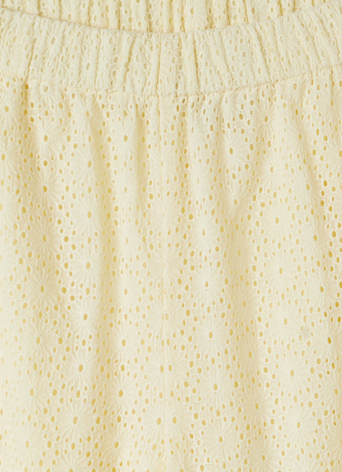 Sofie Schnoor Abigail straight fit broek met borduring  - detail 3 geel