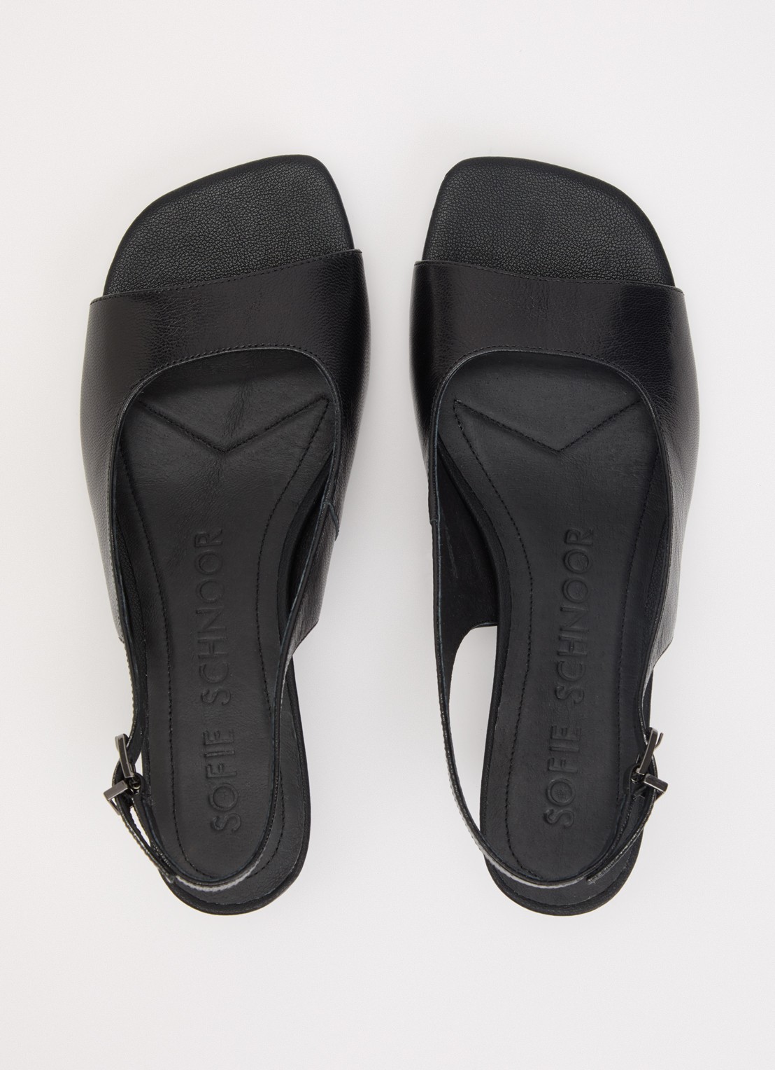 Sofie Schnoor Amies sandalette van leer - detail 3 zwart