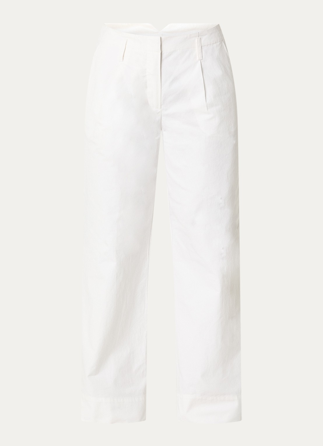 Sofie Schnoor Athenasw mid waist straight fit pantalon - voorkant 2 wit