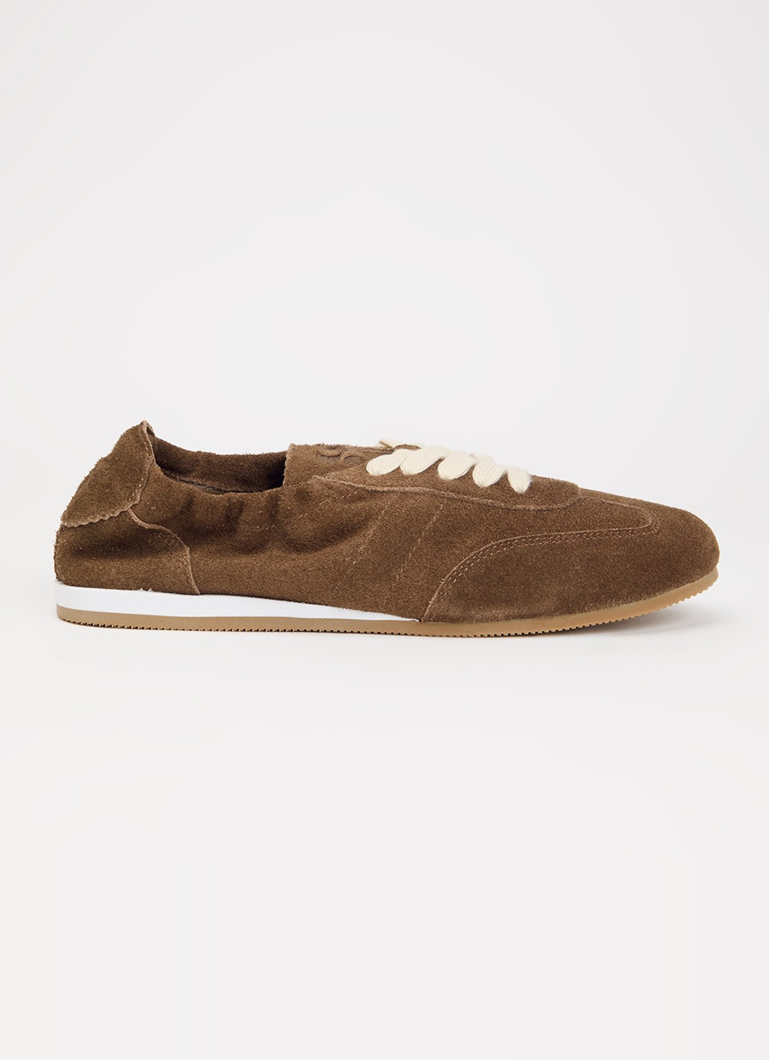 Sofie Schnoor Avysw sneakerina van suède - voorkant lichtbruin