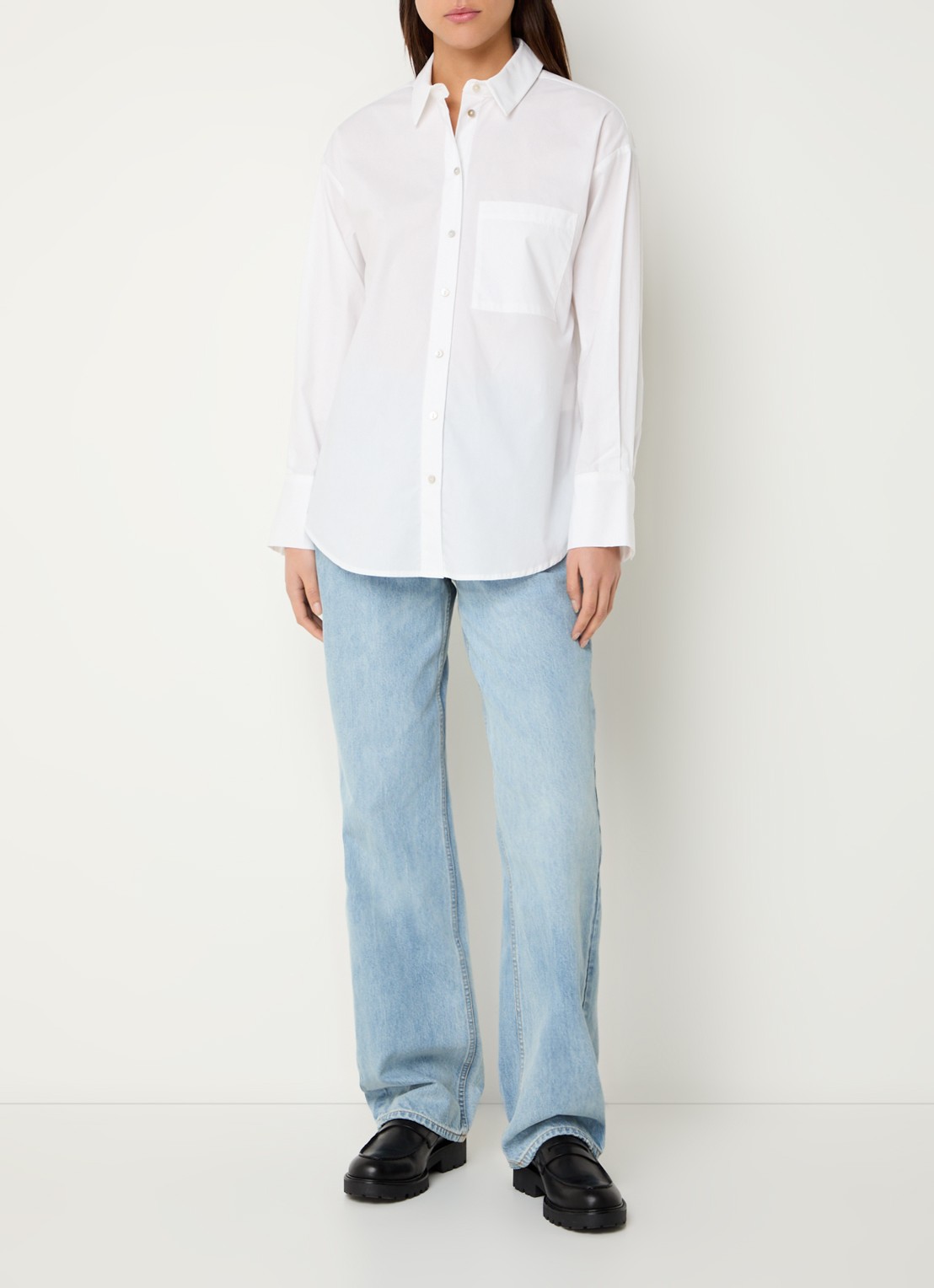 Sofie Schnoor Blouse met borstzak - voorkant 3 wit