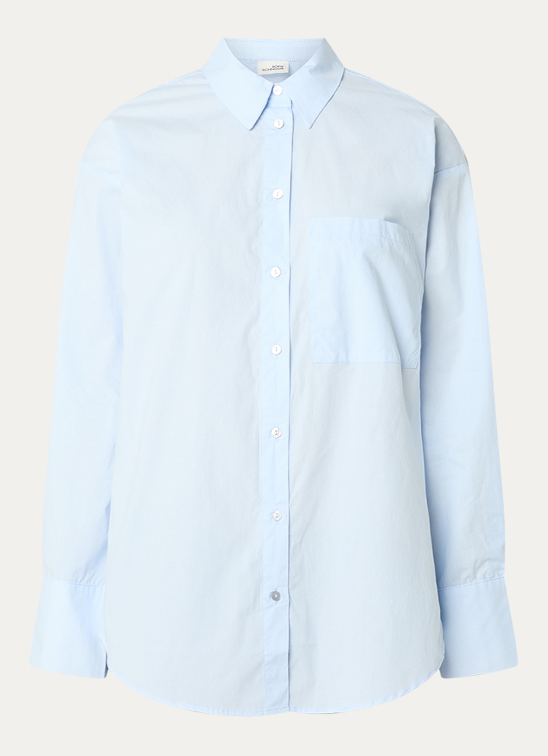 Sofie Schnoor Blouse met borstzak - voorkant lichtblauw