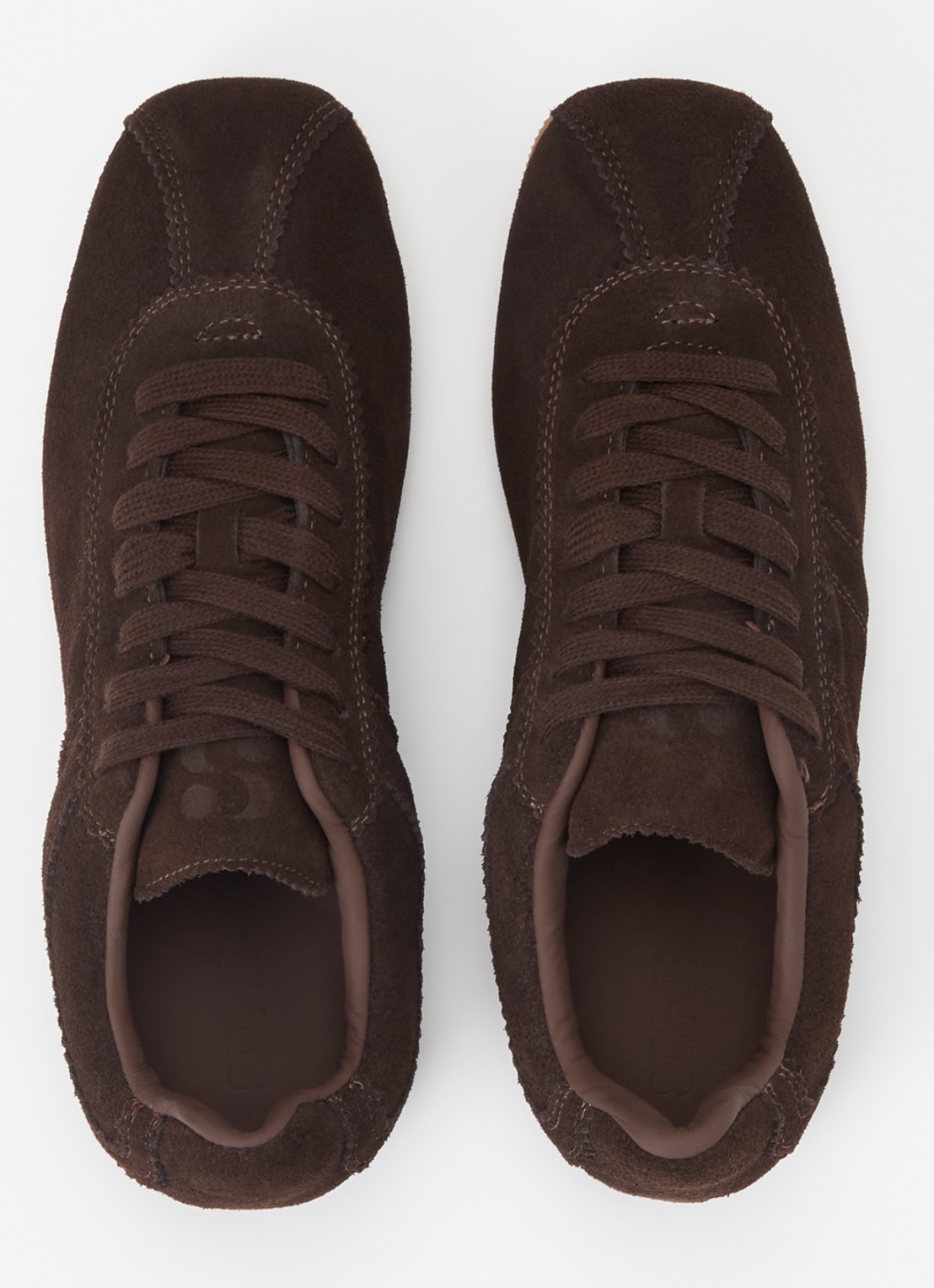 Sofie Schnoor Carlasw sneaker van suède - detail 4 donkerbruin