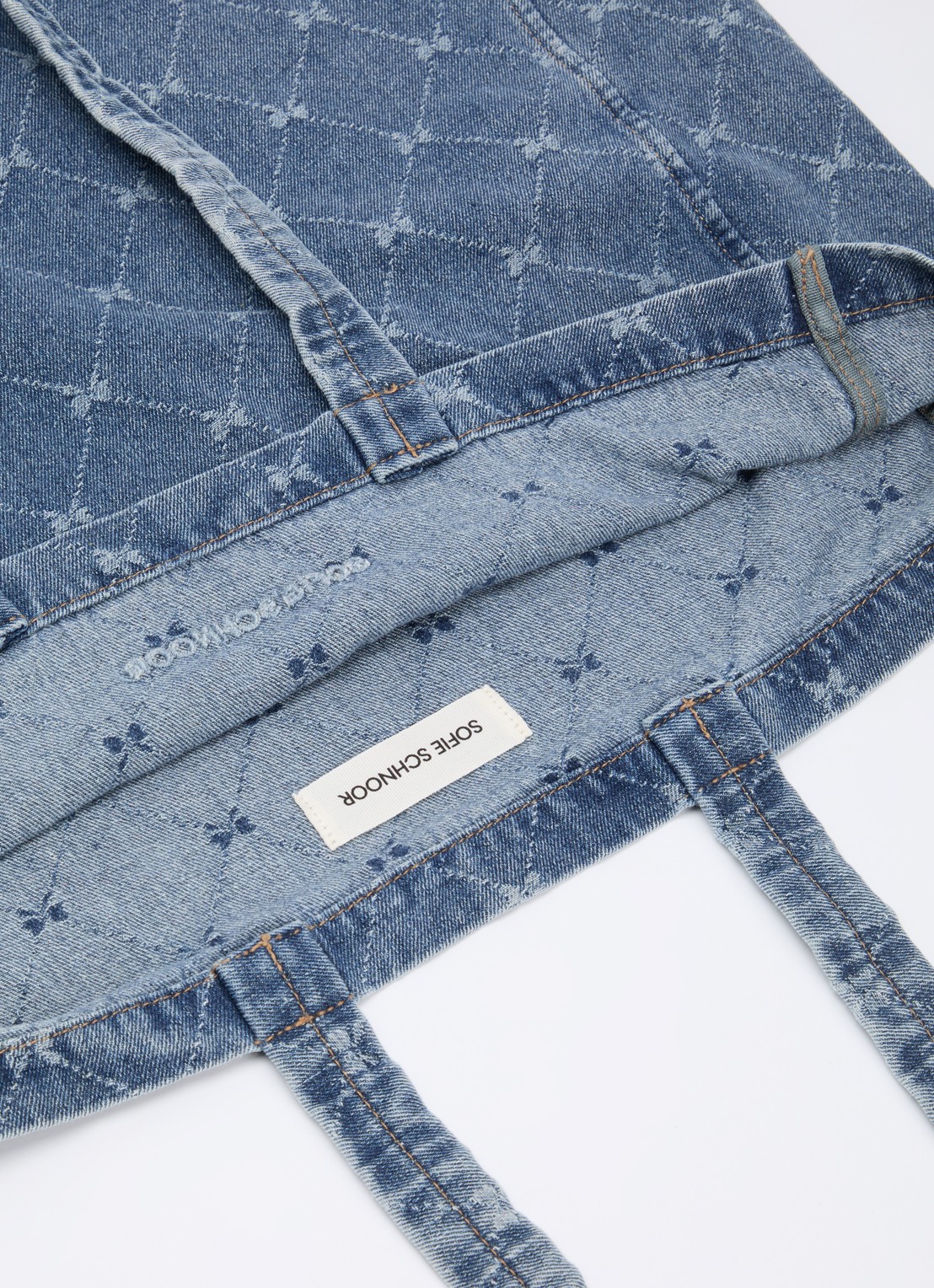 Sofie Schnoor Elin shopper van denim  - detail indigo