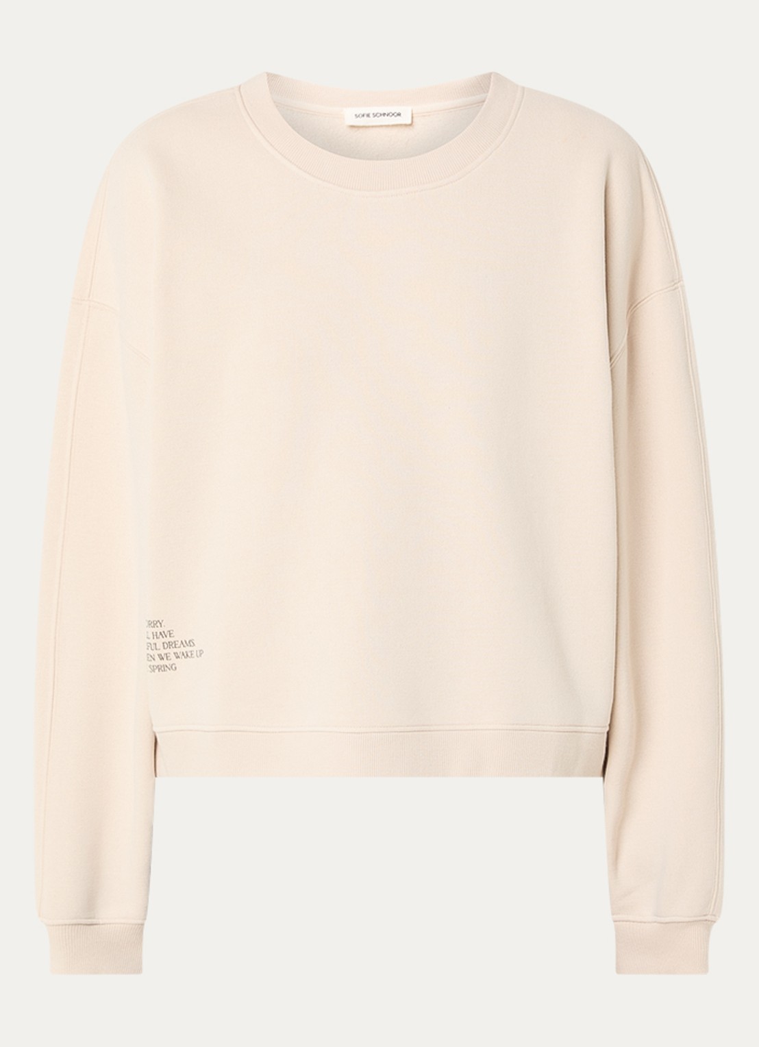 Sofie Schnoor Elin sweater met print - voorkant beige