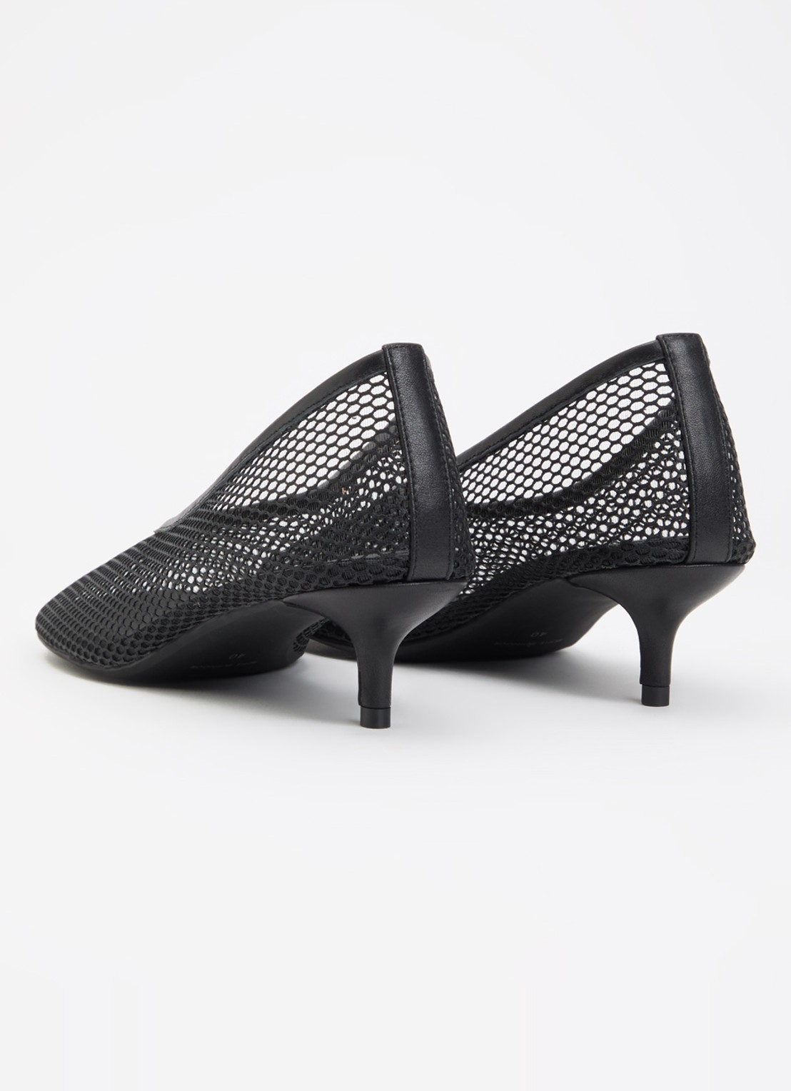 Sofie Schnoor Ellesw pump van leer met mesh - achterkant 3 zwart