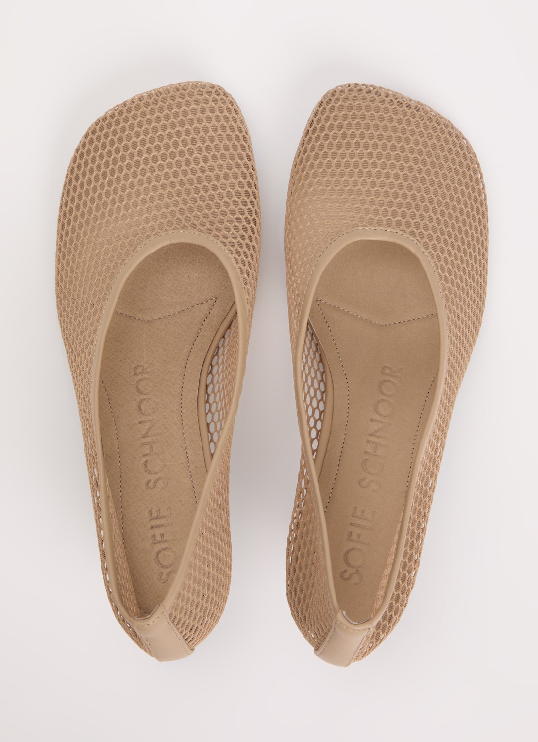 Sofie Schnoor Ellesw pump van leer met mesh - detail 3 creme
