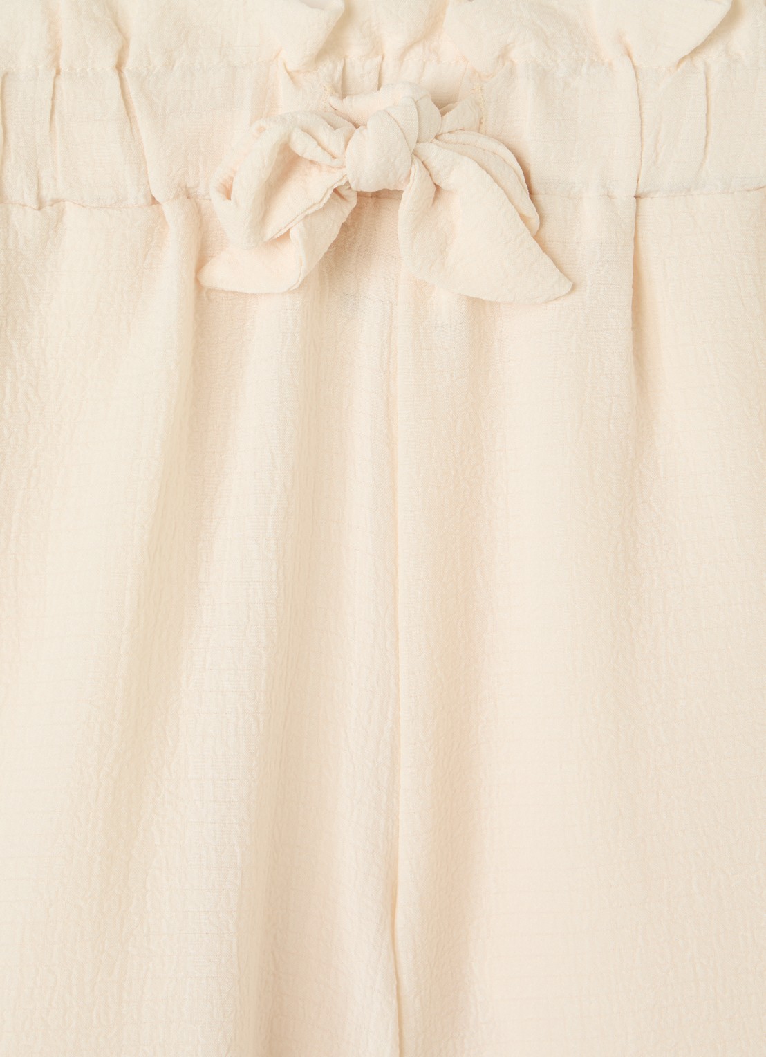 Sofie Schnoor Estrella straight fit korte broek met steekzakken - detail gebroken wit