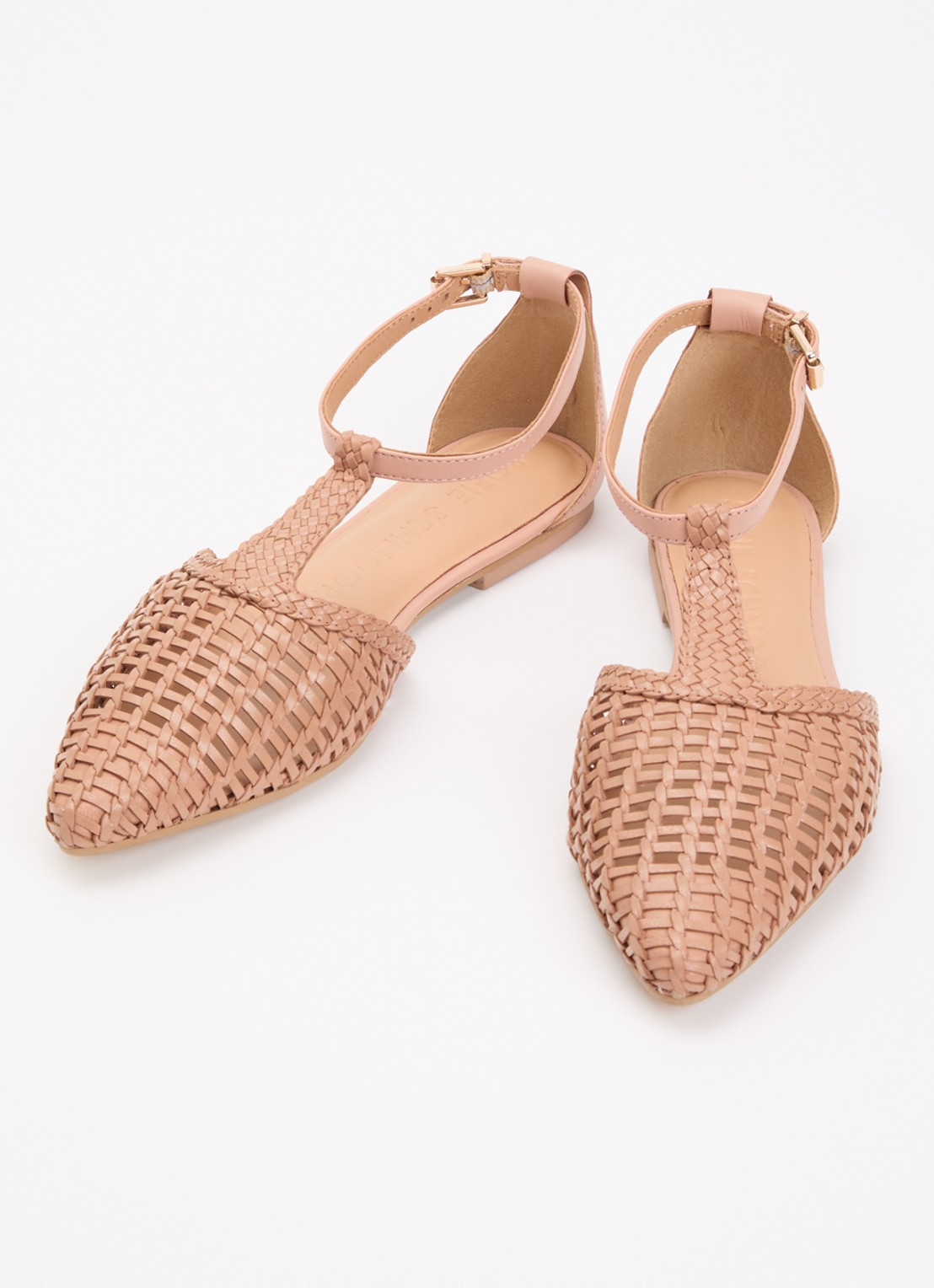 Sofie Schnoor Freysw sandaal van leer met gevlochten details - detail 3 beige