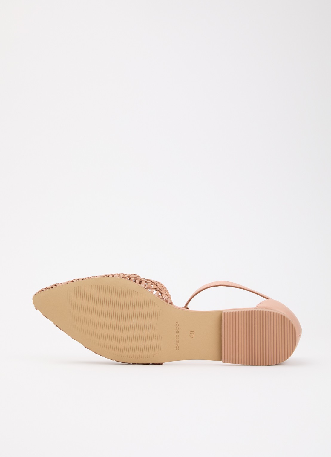 Sofie Schnoor Freysw sandaal van leer met gevlochten details - detail 5 beige