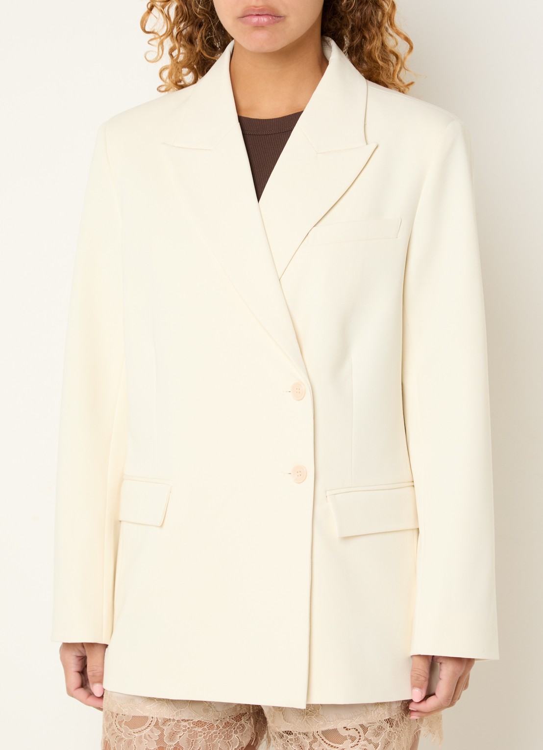 Sofie Schnoor Harpirsw double breasted blazer - detail 4 ivoor