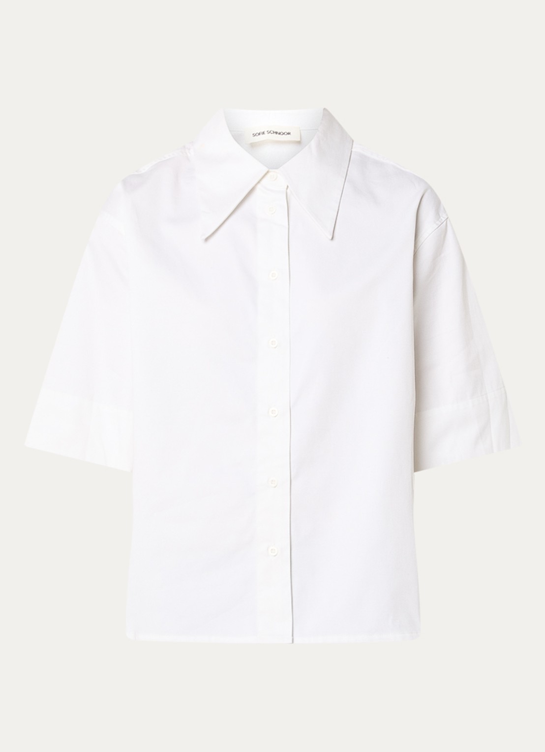 Sofie Schnoor Harveysw blouse met polokraag - voorkant wit