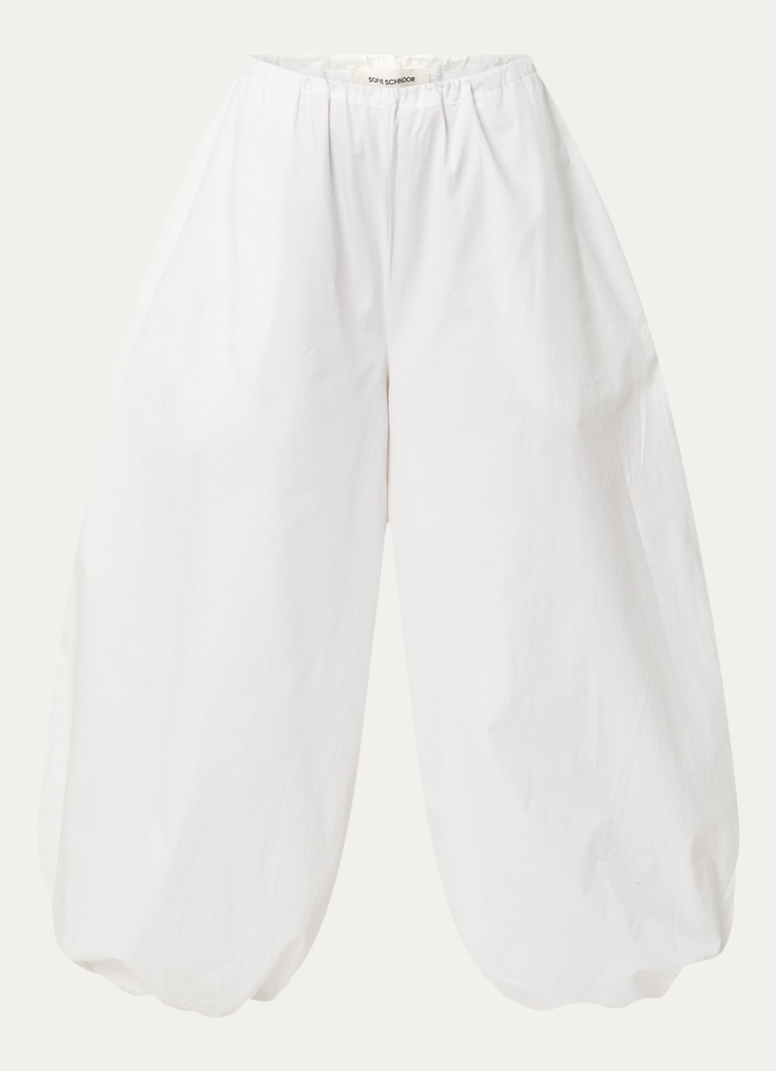 Sofie Schnoor Imirasw low waist balloon fit broek met steekzakken - voorkant 3 wit