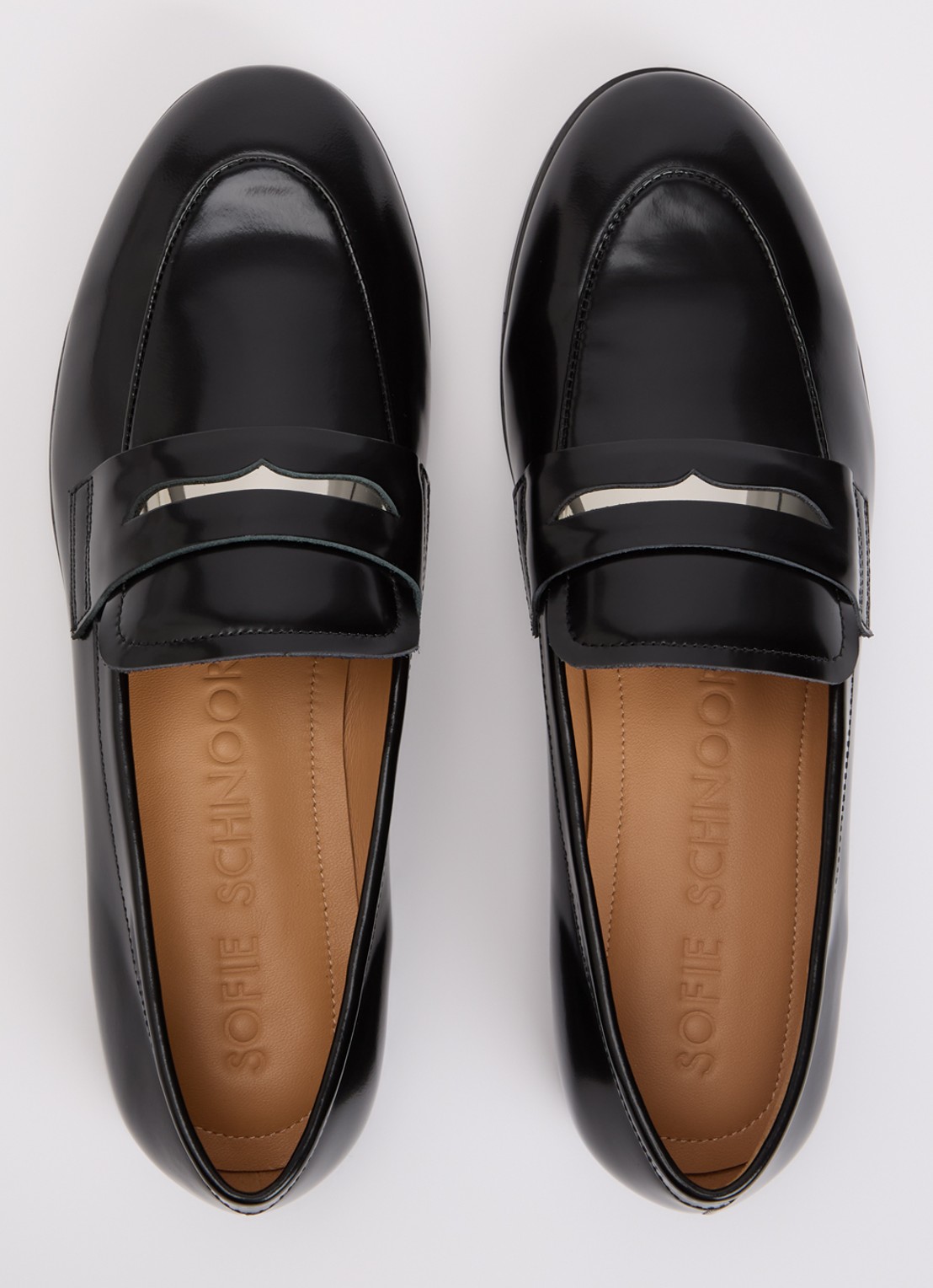 Sofie Schnoor Isasw loafer van leer  - detail 9 zwart