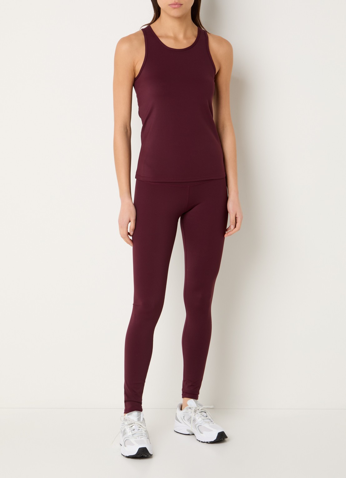 Sofie Schnoor Janetspo tanktop met stretch - voorkant 4 bordeauxrood