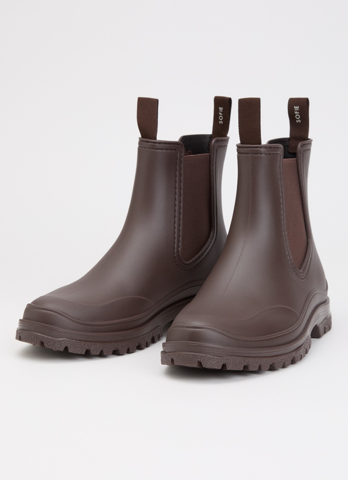 Sofie Schnoor Jodiesw chelsea boot met logo - detail 2 donkerbruin