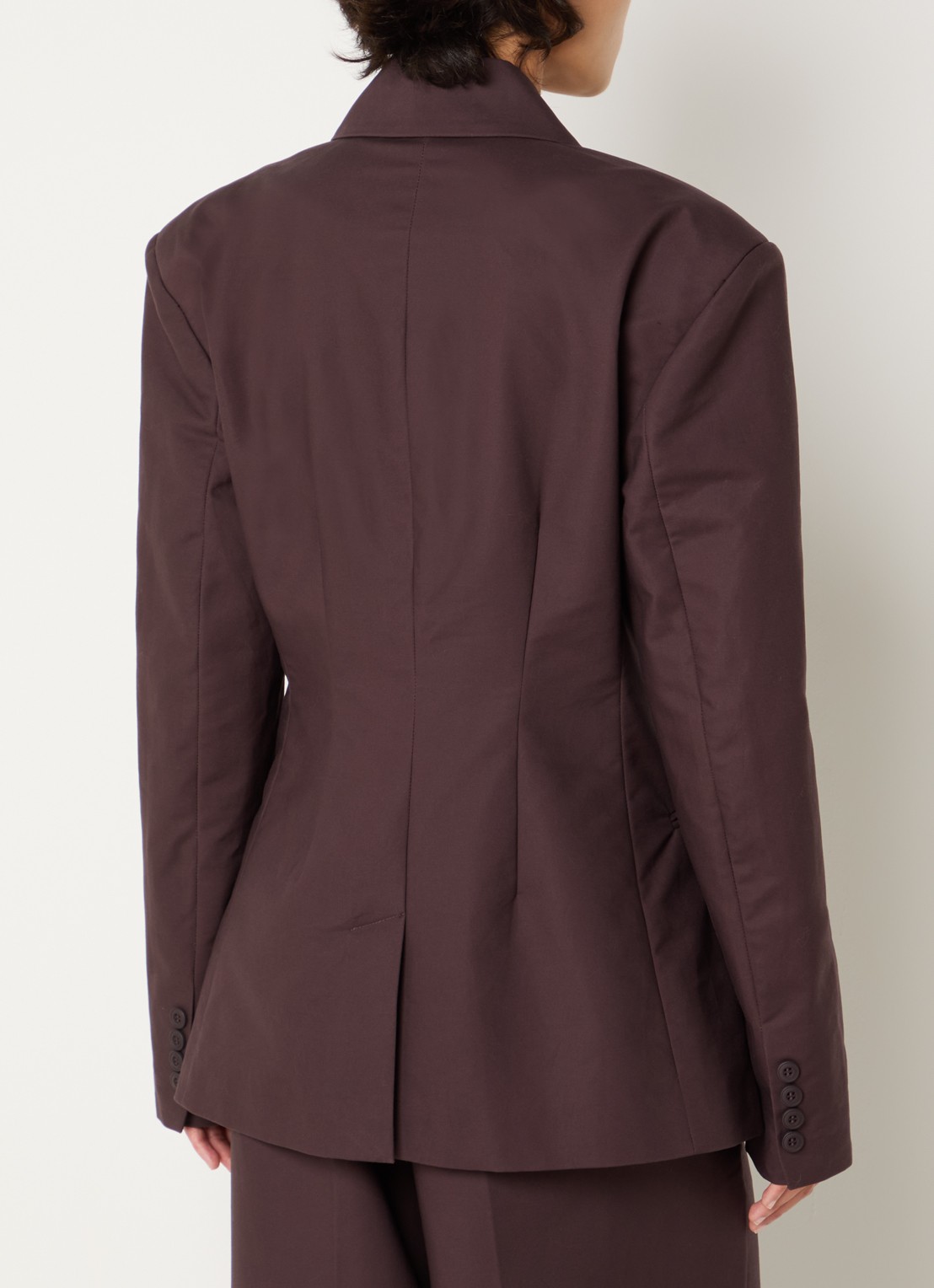 Sofie Schnoor Juvasw double-breasted blazer - achterkant 3 bruin