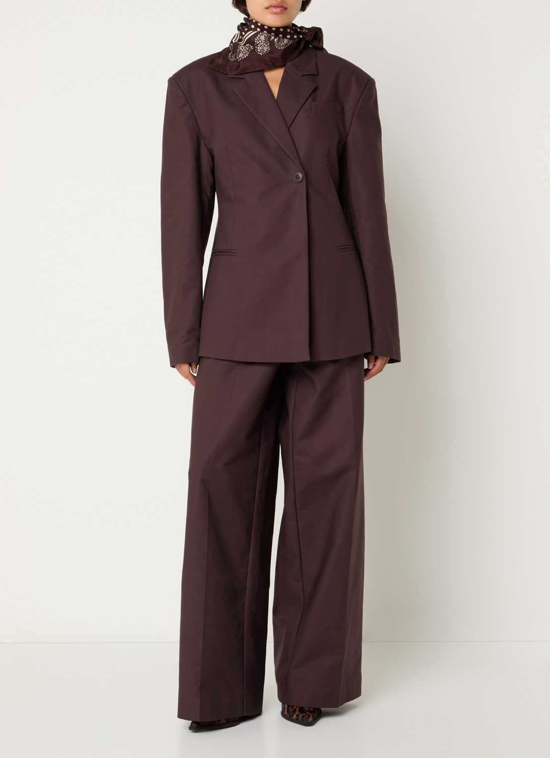 Sofie Schnoor Juvasw double-breasted blazer - voorkant 2 bruin