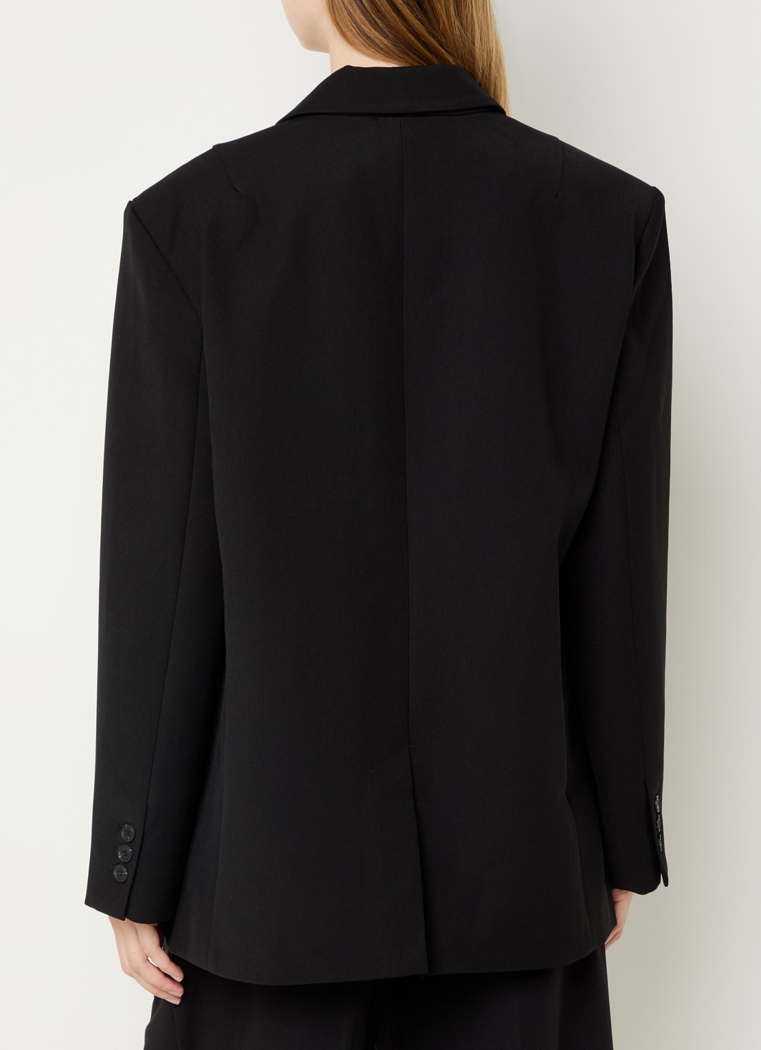 Sofie Schnoor Kais oversized blazer met schoudervulling - achterkant 4 zwart