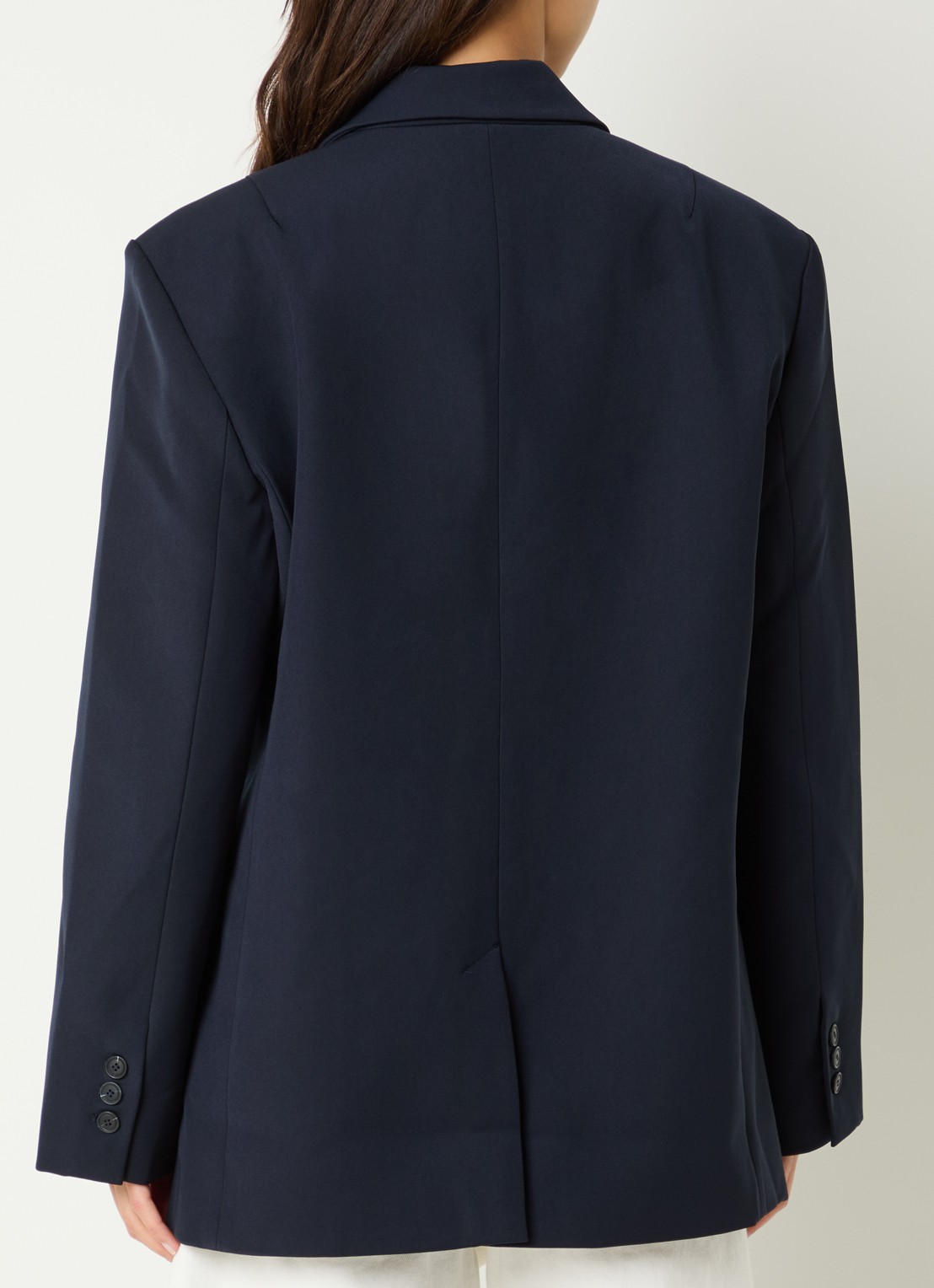 Sofie Schnoor Kais oversized blazer met schoudervulling - achterkant 2 donkerblauw