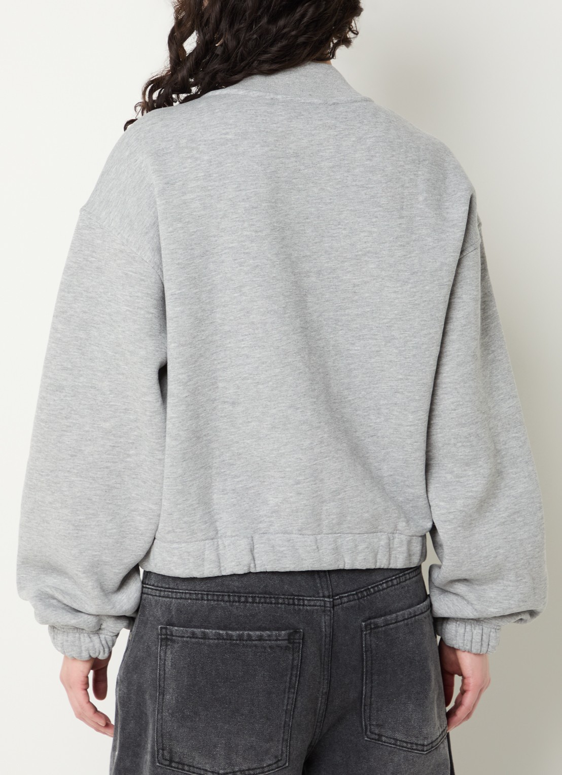 Sofie Schnoor Katie cropped  sweatvest - achterkant 4 grijsmele