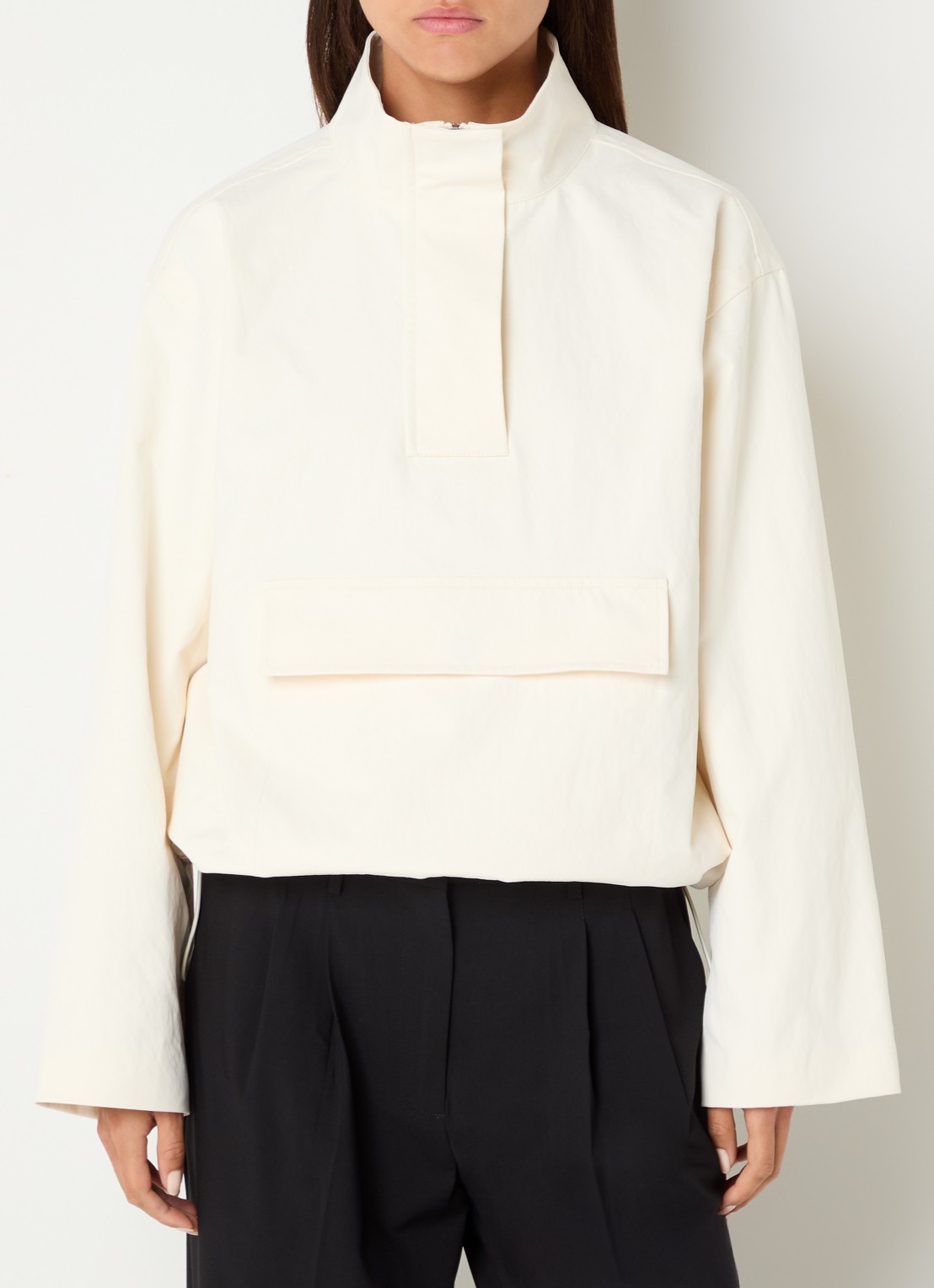 Sofie Schnoor Laika anorak met steekzakken - detail creme