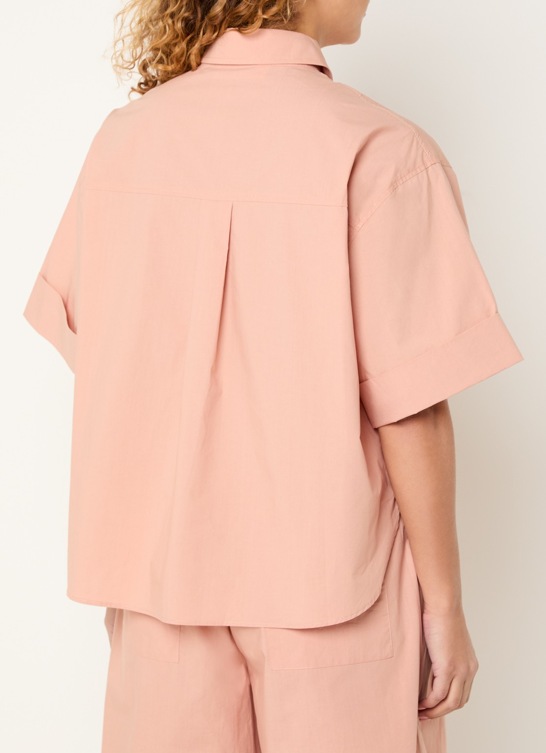 Sofie Schnoor Leanasw blouse met borstzak - achterkant oudroze