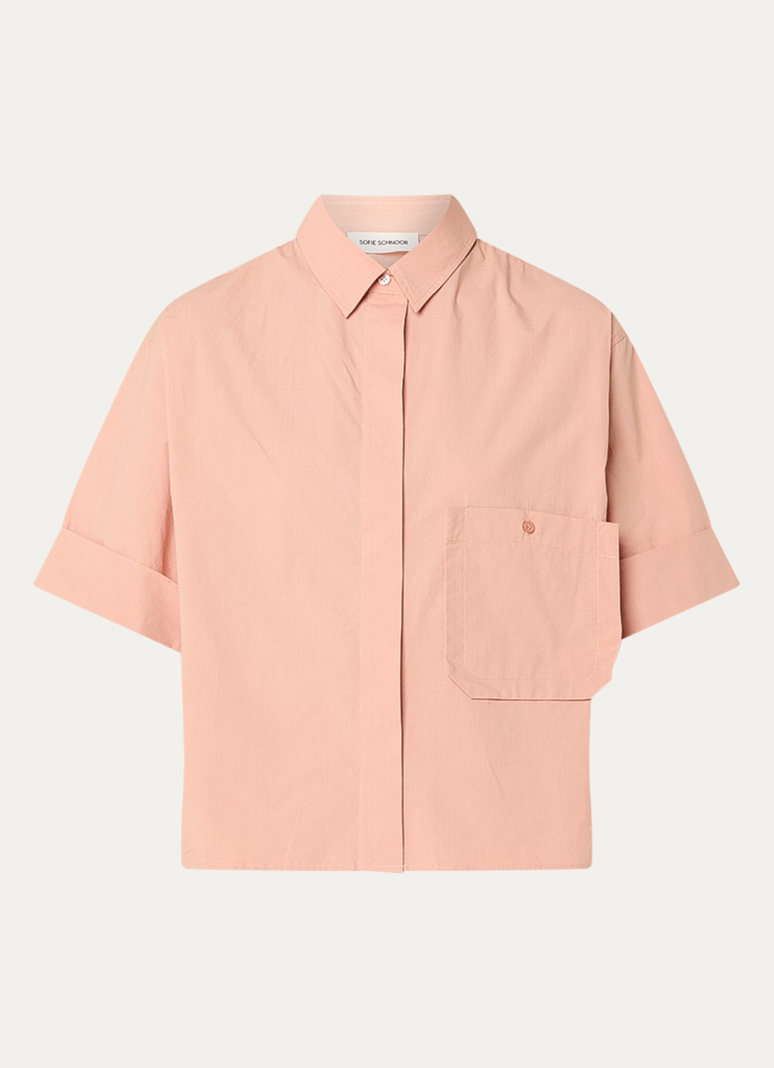 Sofie Schnoor Leanasw blouse met borstzak - voorkant 2 oudroze