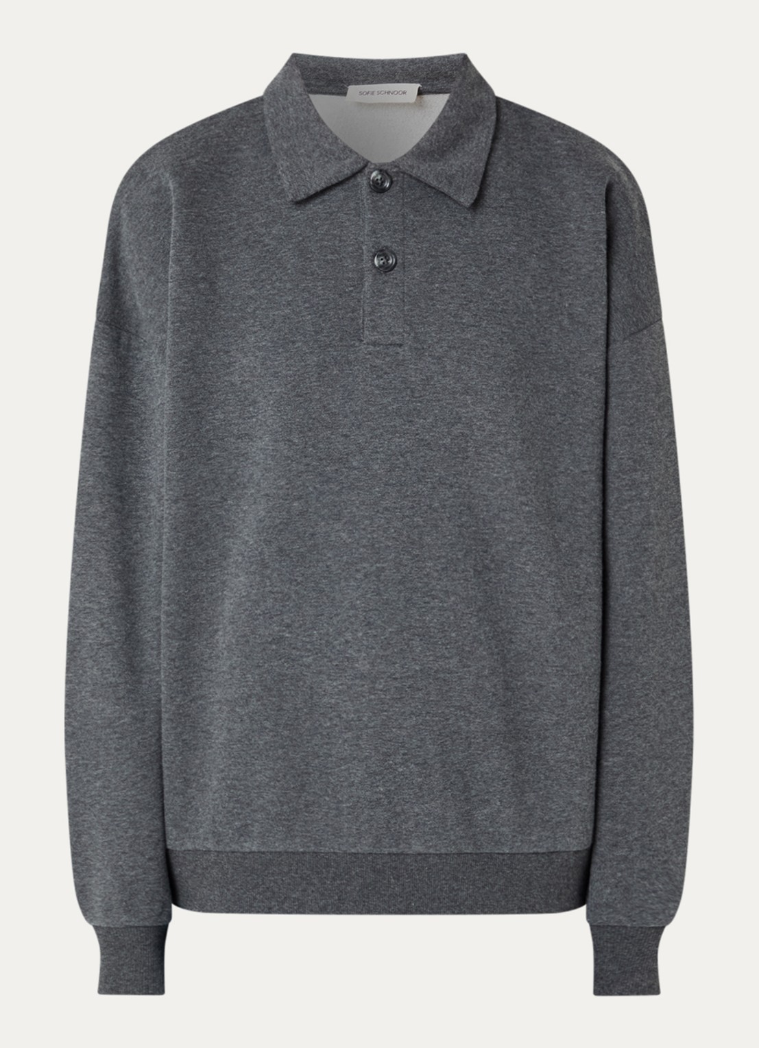 Sofie Schnoor Lume sweater met polokraag - voorkant 2 donkergrijs