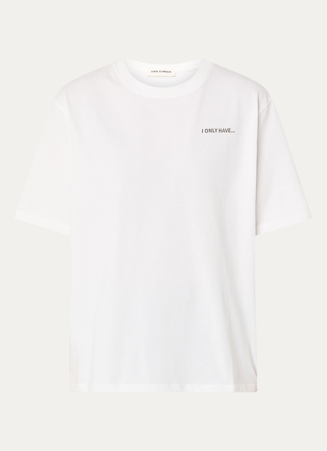 Sofie Schnoor Maesw T-shirt met print - voorkant 3 wit