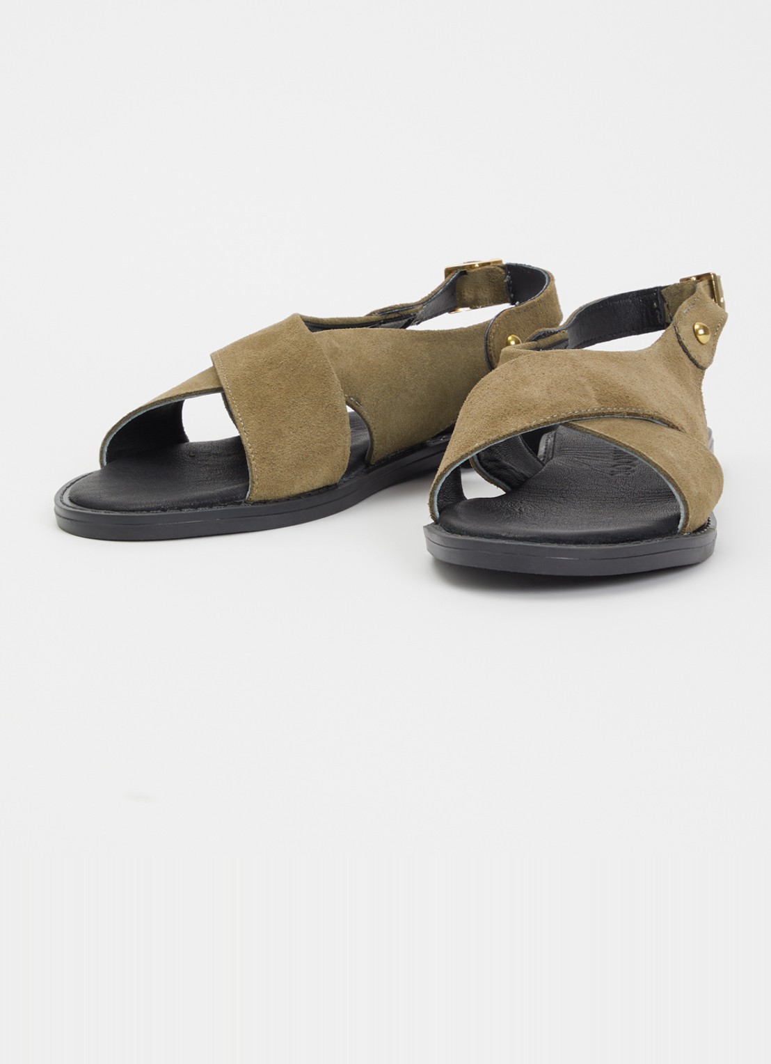 Sofie Schnoor Novasw sandaal van suède - detail 2 donkerkhaki