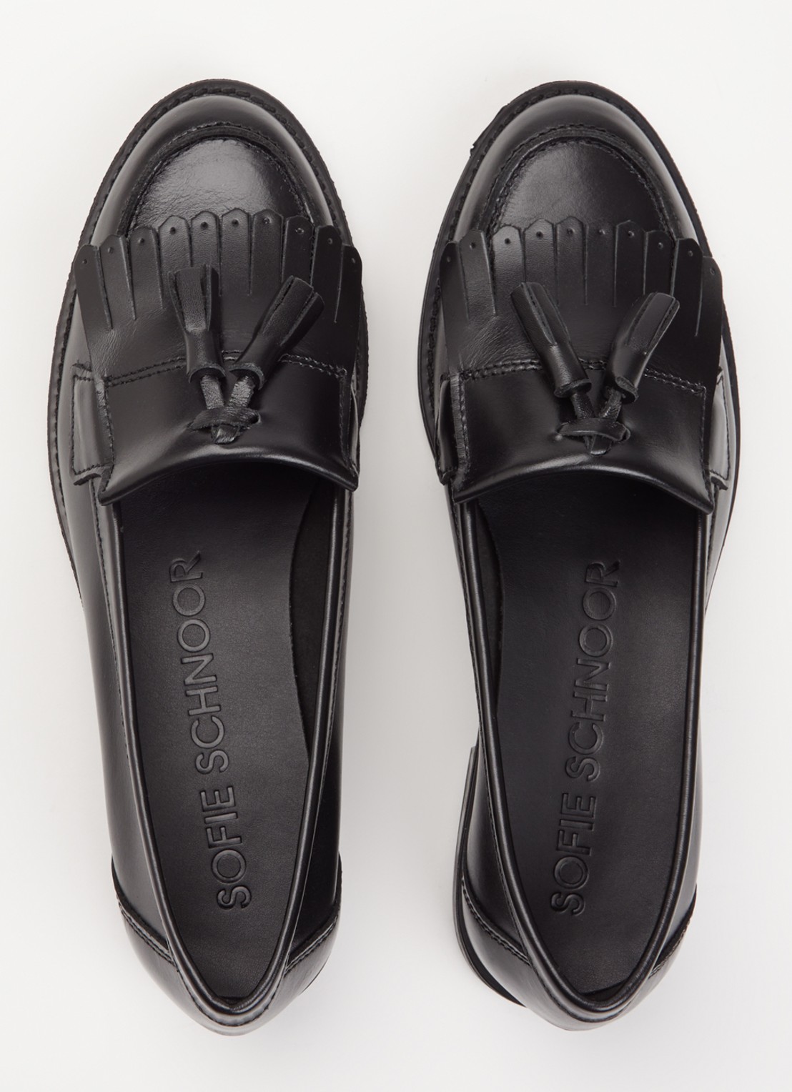 Sofie Schnoor Olivia loafer van leer - detail 3 zwart