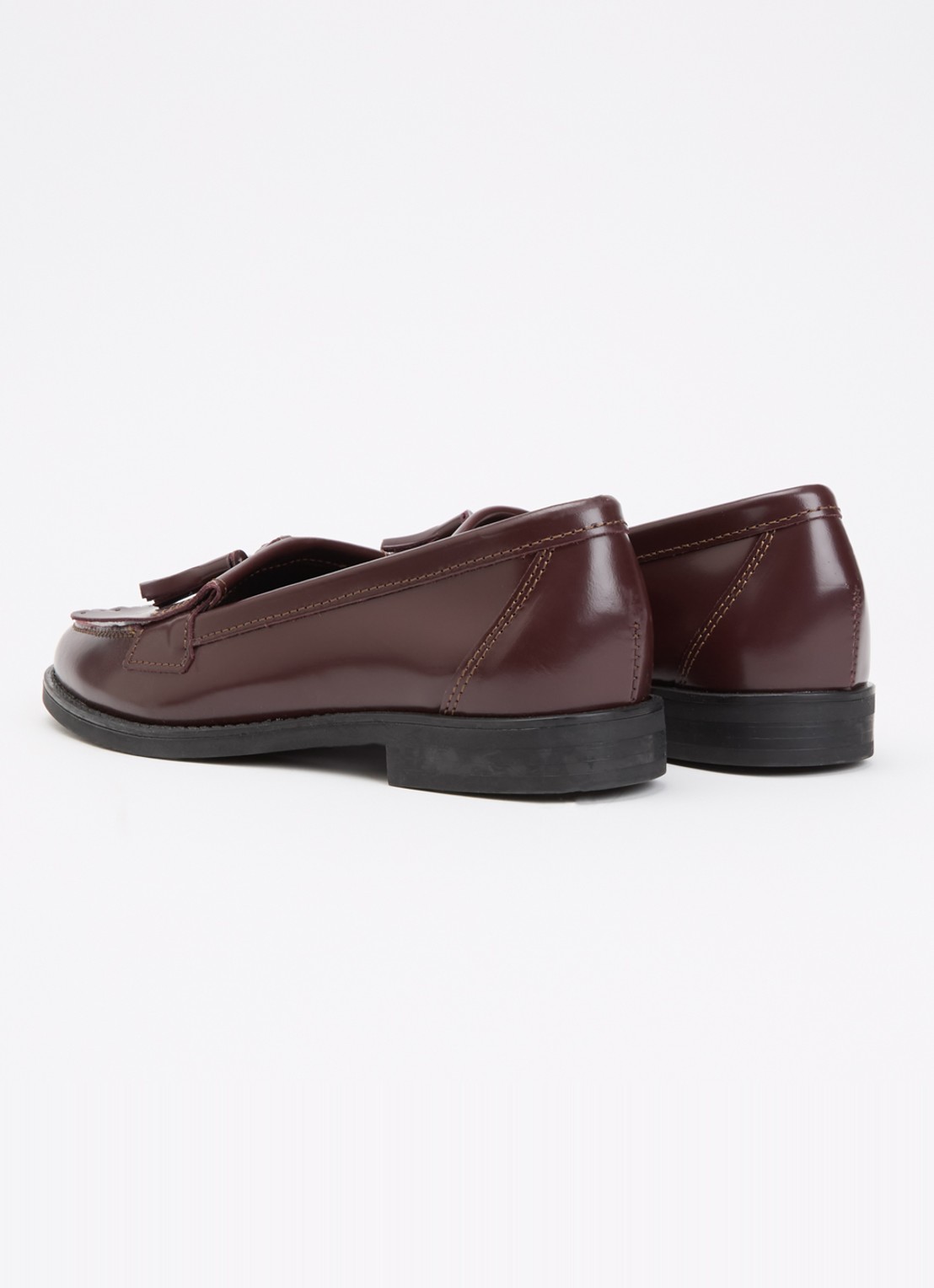 Sofie Schnoor Olivia loafer van leer - achterkant bordeauxrood