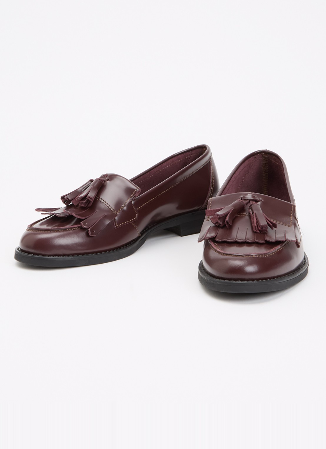 Sofie Schnoor Olivia loafer van leer - detail 3 bordeauxrood