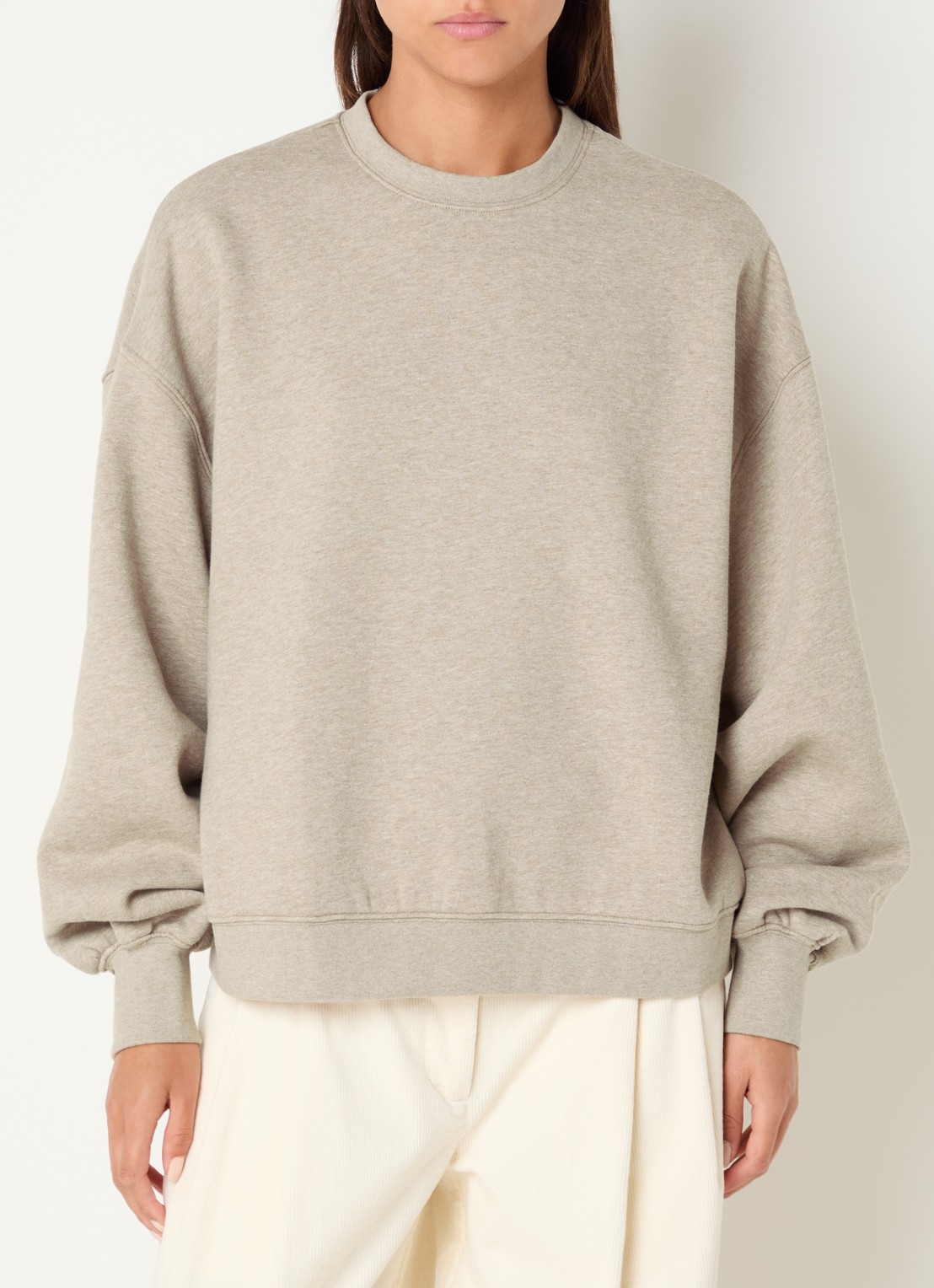 Sofie Schnoor Otila oversized sweater met backprint - achterkant 2 beige