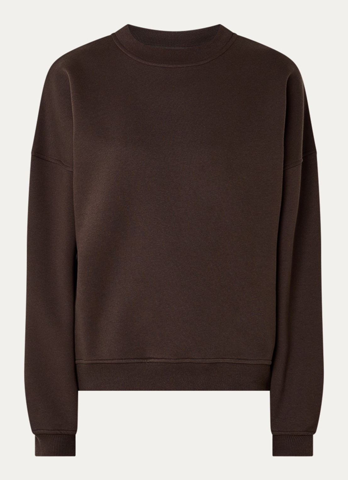 Sofie Schnoor Paross sweater met ronde hals - voorkant 2 donkerbruin