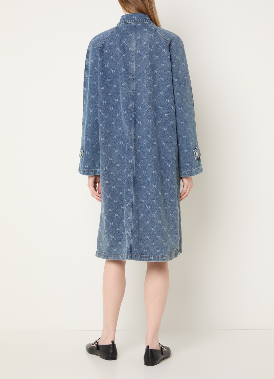 Sofie Schnoor Pippas spijkerjas met logoprint - achterkant indigo