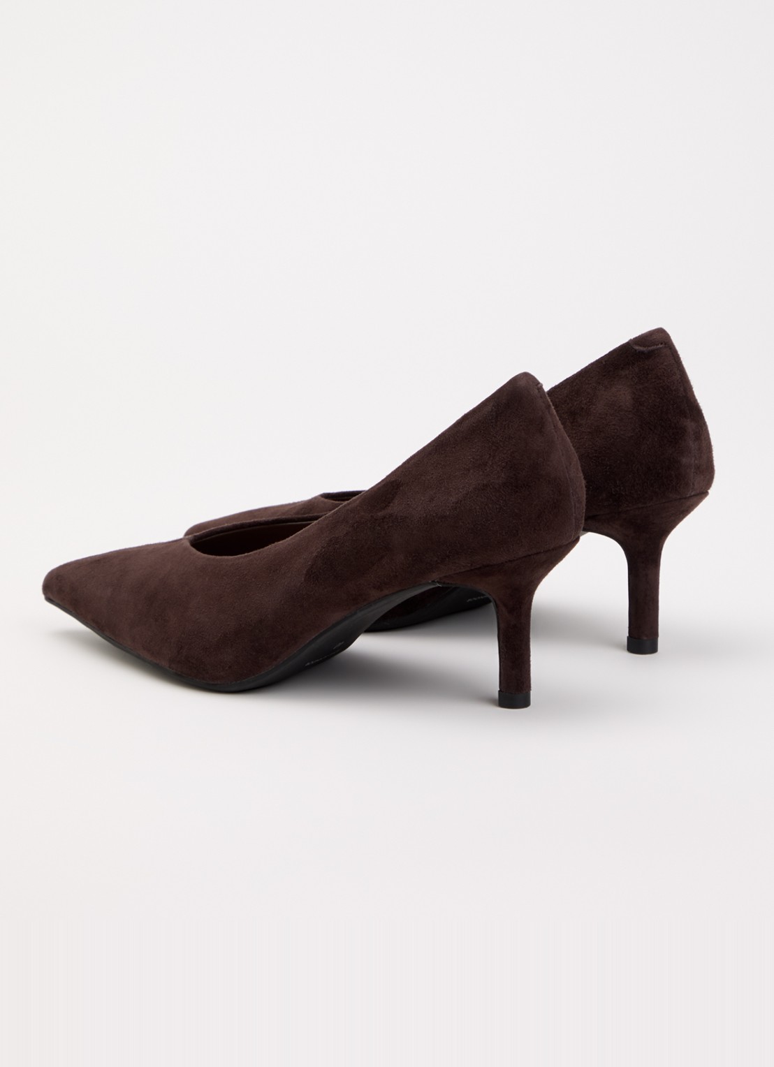 Sofie Schnoor Pump van suède - achterkant donkerbruin
