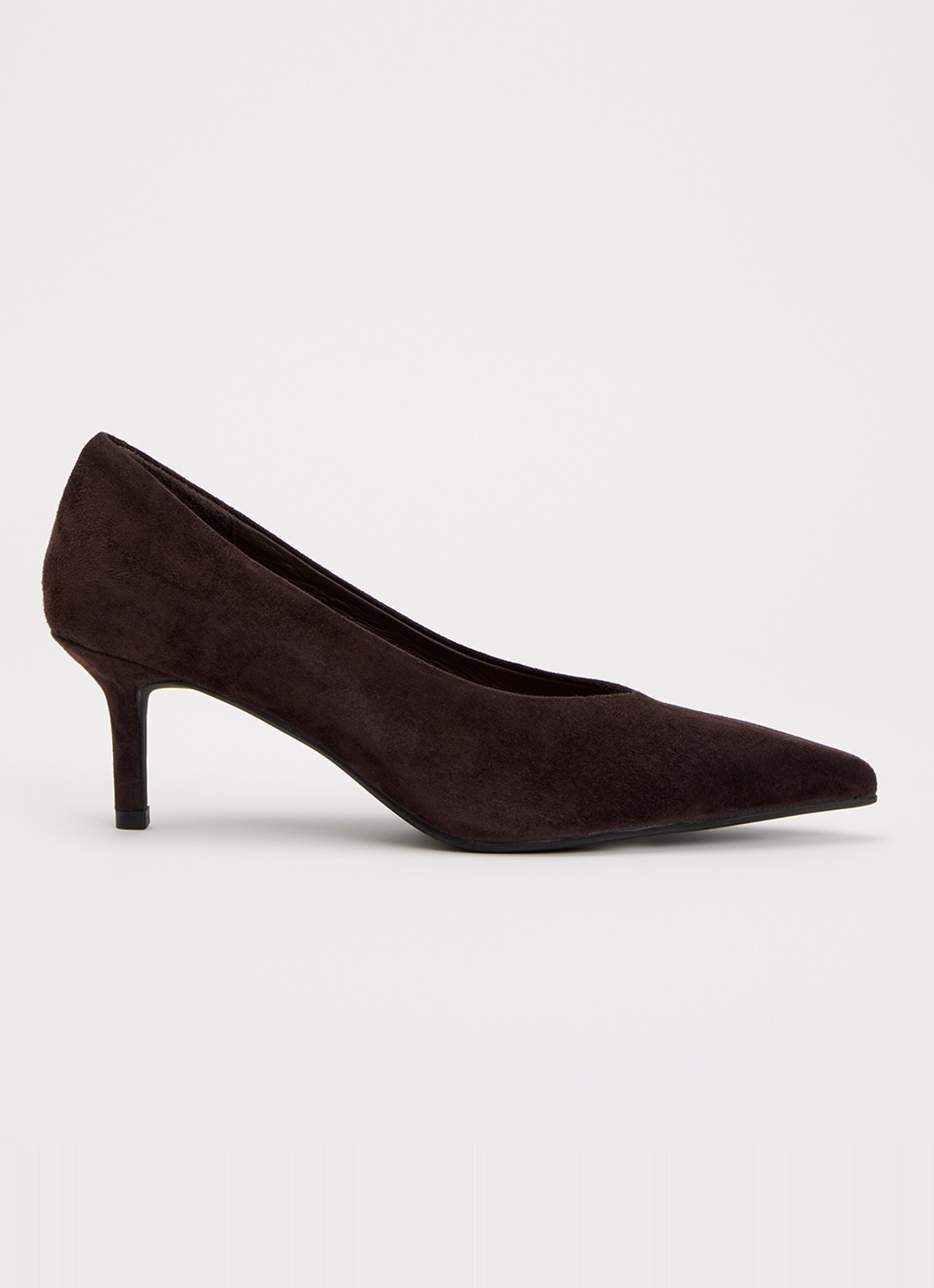 Sofie Schnoor Pump van suède - voorkant 2 donkerbruin