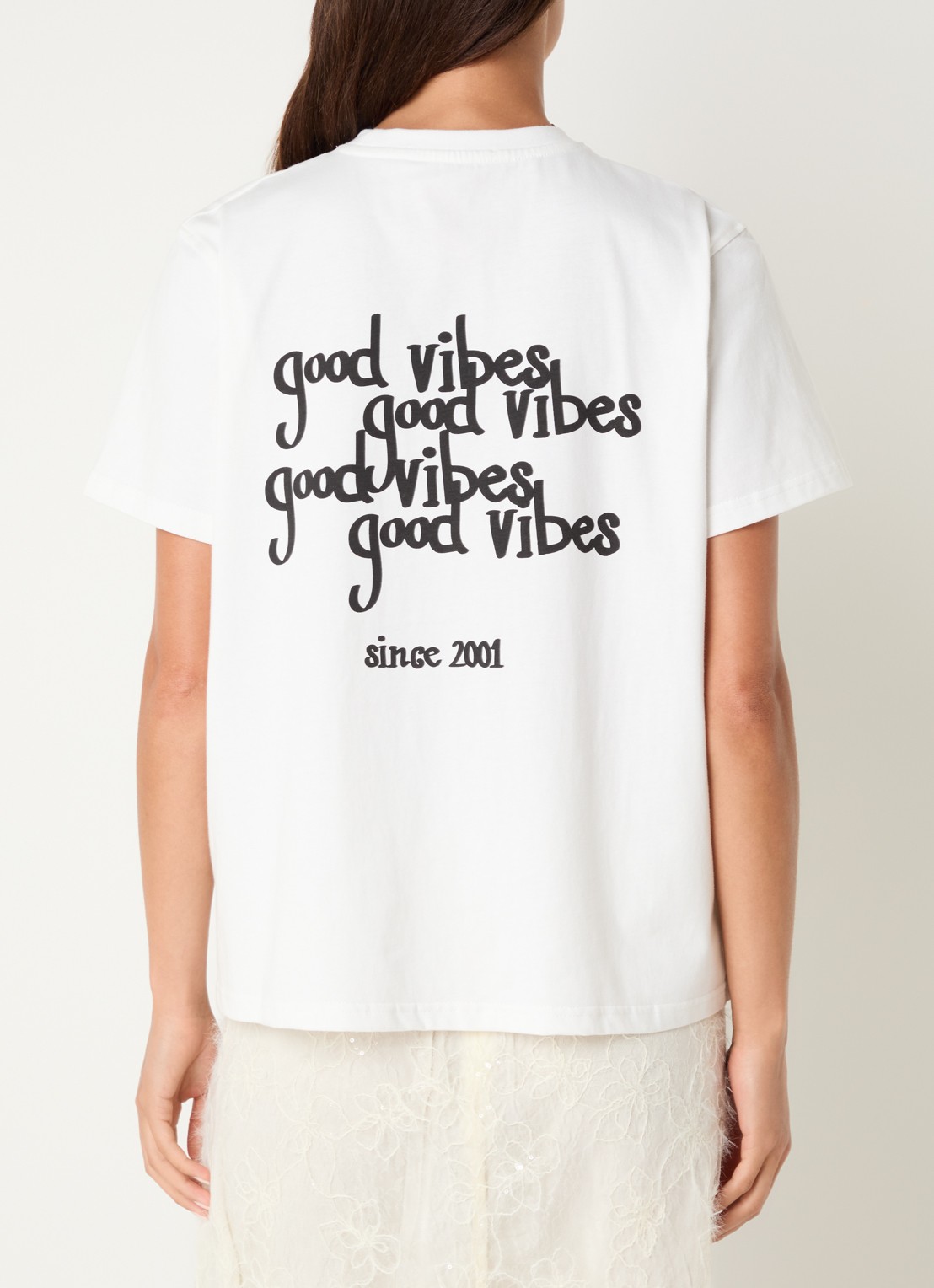 Sofie Schnoor Riversw T-shirt met front- en backprint - detail 4 gebroken wit