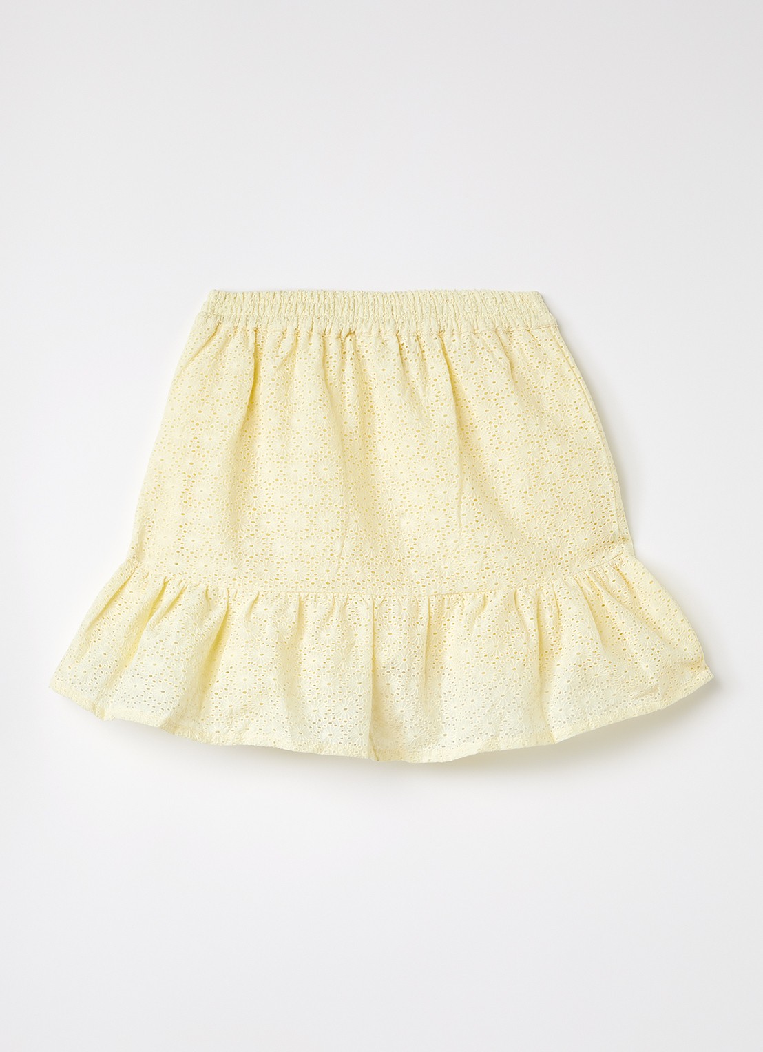Sofie Schnoor Rok met broderie - voorkant 3 lichtgeel