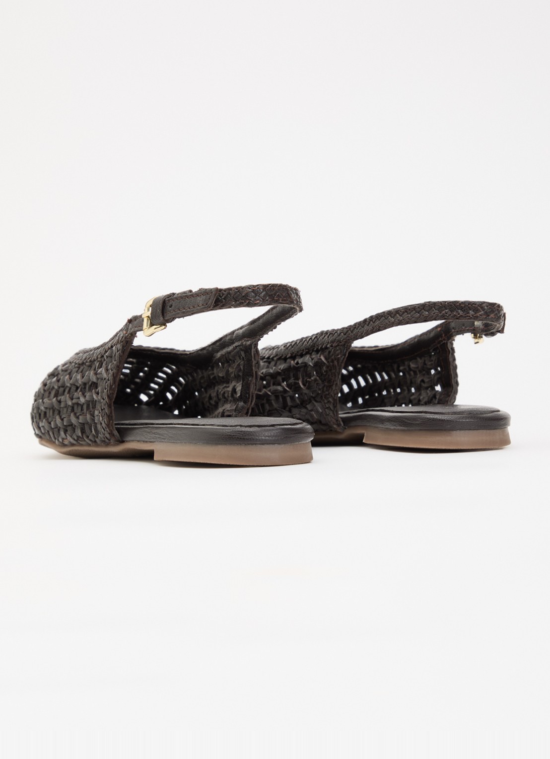 Sofie Schnoor Saisw slingback van leer - achterkant donkerbruin
