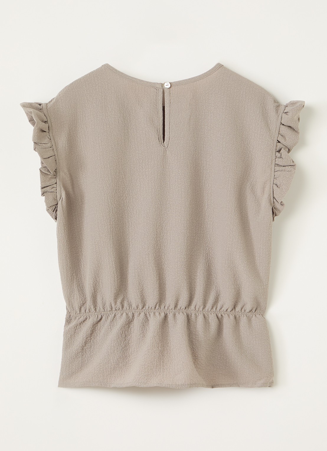 Sofie Schnoor Samilla top met ruches - voorkant 2 khaki